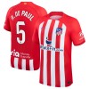 Virallinen Fanipaita Atlético Madrid R. De Paul 5 Kotipelipaita 2023-24 - Miesten